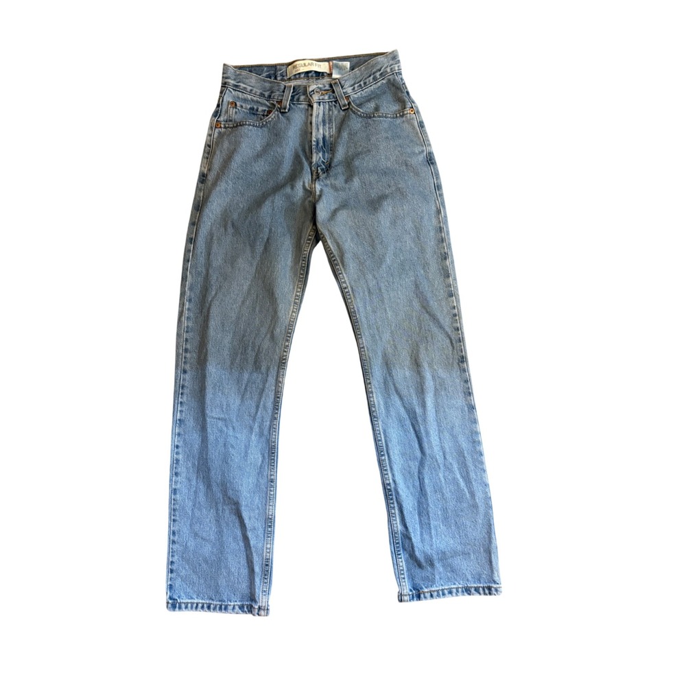 Levis 505 Jeans Mens 28x32 Regular Fit Straight Leg Medium Wash 100% Cotton 0589